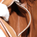 PRADA Schultertasche Leder Braun Silber Original 182972A-24