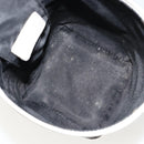 Christian Dior Trotter Canvas Vanity Hand Bag PVC Black Silver Auth 182977A-17