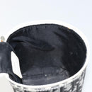 Christian Dior Trotter Canvas Vanity Hand Bag PVC Black Silver Auth 182977A-18