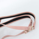MCM Vicetos Logogram Backpack PVC Leather Pink Gold Auth 182978-10
