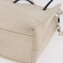 BALENCIAGA Shopping Tote Bag XXS Bag Leather 2way White 528655 Auth 182979-15