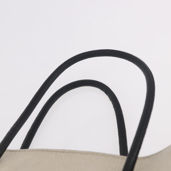 BALENCIAGA Shopping Tote Bag XXS Bag Leather 2way White 528655 Auth 182979