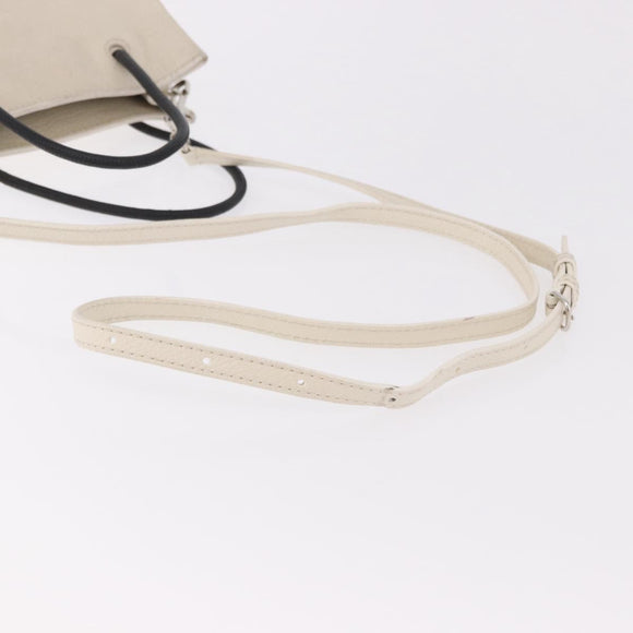 BALENCIAGA Shopping Tote Bag XXS Bag Leather 2way White 528655 Auth 182979