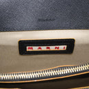 MARNI Schoudertas Leer Zwart Goud Authentiek 182981A-16
