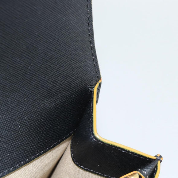 MARNI Schoudertas Leer Zwart Goud Authentiek 182981A