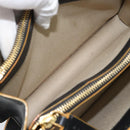 MARNI Schoudertas Leer Zwart Goud Authentiek 182981A-23