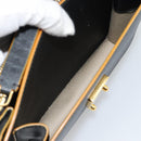 MARNI Schoudertas Leer Zwart Goud Authentiek 182981A-27