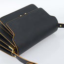 MARNI Schoudertas Leer Zwart Goud Authentiek 182981A-6
