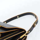 MARNI Schoudertas Leer Zwart Goud Authentiek 182981A-8