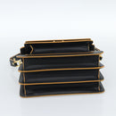 MARNI Schoudertas Leer Zwart Goud Authentiek 182981A-9