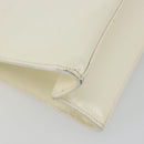 GUCCI Shoulder Bag Patent leather White Silver Auth 182984-16