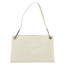 GUCCI Shoulder Bag Patent leather White Silver Auth 182984-13