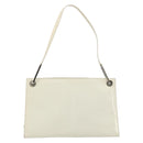 GUCCI Shoulder Bag Patent leather White Silver Auth 182984-2