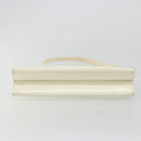 GUCCI Shoulder Bag Patent leather White Silver Auth 182984-5