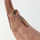 GUCCI GG Canvas Shoulder Bag Pink Silver 001 3386 Auth 182987-15