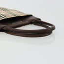 BURBERRY Nova Check Hand Bag Canvas Beige Auth 182988A-7