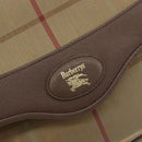 Burberrys Nova Check Shoulder Bag Canvas Brown Gold Auth 182989-14