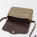 Burberrys Nova Check Shoulder Bag Canvas Brown Gold Auth 182989-15