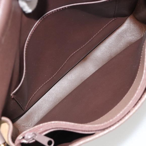 Burberrys Nova Check Shoulder Bag Canvas Brown Gold Auth 182989
