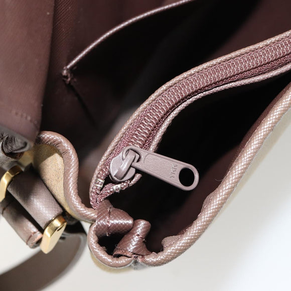 Burberrys Nova Check Shoulder Bag Canvas Brown Gold Auth 182989