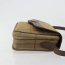 Burberrys Nova Check Shoulder Bag Canvas Brown Gold Auth 182989-4