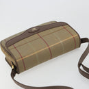 Burberrys Nova Check Shoulder Bag Canvas Brown Gold Auth 182989-6