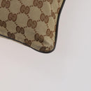 GUCCI GG Supreme Canvas Shoulder Bag PVC Leather 2 Set Beige Auth 182991-16