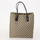 GUCCI GG Supreme Canvas Shoulder Bag PVC Leather 2 Set Beige Auth 182991-3