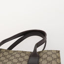 GUCCI GG Supreme Canvas Shoulder Bag PVC Leather 2 Set Beige Auth 182991-6