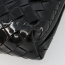 BOTTEGA VENETA INTRECCIATO Shoulder Bag Patent leather Black Auth 182993-16
