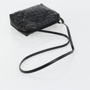 BOTTEGA VENETA INTRECCIATO Shoulder Bag Patent leather Black Auth 182993-7