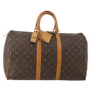 LOUIS VUITTON Monogram Keepall 45 Boston Bag M41428 LV Auth 182994A-1