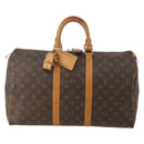 LOUIS VUITTON Monogram Keepall 45 Boston Bag M41428 LV Auth 182994A-2