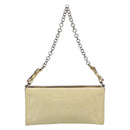 Salvatore Ferragamo Vala Chain Umhängetasche Lackleder Ivory Auth 182995A-2