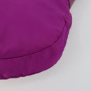 Salvatore Ferragamo Vala Shoulder Bag Nylon Purple Gold Auth 182996A-9