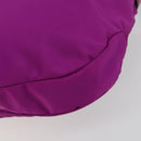 Salvatore Ferragamo Vala Shoulder Bag Nylon Purple Gold Auth 182996A-15