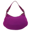 Salvatore Ferragamo Vala Shoulder Bag Nylon Purple Gold Auth 182996A-2