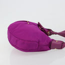 Salvatore Ferragamo Vala Shoulder Bag Nylon Purple Gold Auth 182996A-3