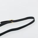 Salvatore Ferragamo Gancini Shoulder Bag Suede Navy Gold Auth 182997-8