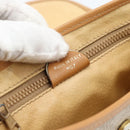 CELINE Macadam Canvas Shoulder Bag PVC Beige Gold Auth 183000A-12