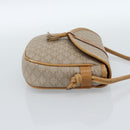 CELINE Macadam Canvas Shoulder Bag PVC Beige Gold Auth 183000A-4
