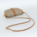 CELINE Macadam Canvas Shoulder Bag PVC Beige Gold Auth 183000A-7