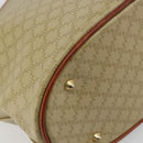 CELINE Macadam Canvas Tote Bag PVC Beige Gold Auth 183002-17