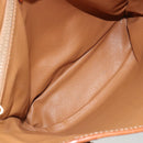CELINE Macadam Canvas Tote Bag PVC Beige Gold Auth 183002-10