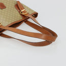 CELINE Macadam Canvas Tote Bag PVC Beige Gold Auth 183002-7