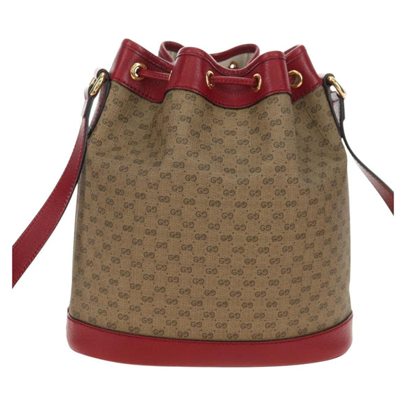 GUCCI Micro GG Supreme Doraemon x Fujiko-Pro Bag PVC Beige 655597 Auth 183006M