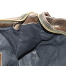 BALENCIAGA The Giant Part Time Bag Leather 2way Brown Gold 173082 Auth 183007M-21