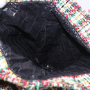 CHANEL Tote Bag Tweed Multicolor CC Auth 183010SM-19