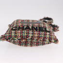 CHANEL Tote Bag Tweed Multicolor CC Auth 183010SM-5