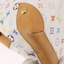 LOUIS VUITTON Monogram Multicolore Ursula Henkeltasche Weiß M40123 LV Auth 183012V-10